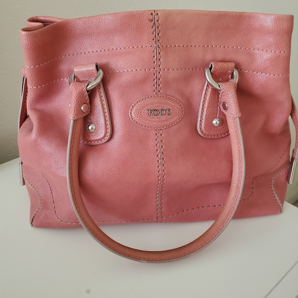 TOD'S Pink Leather Women's Bag